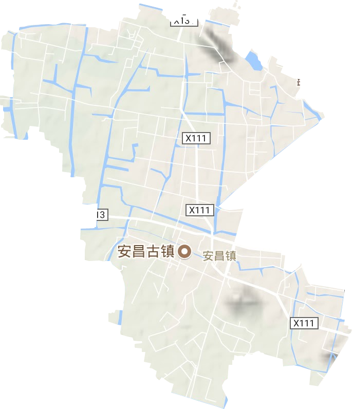 安昌镇地形图
