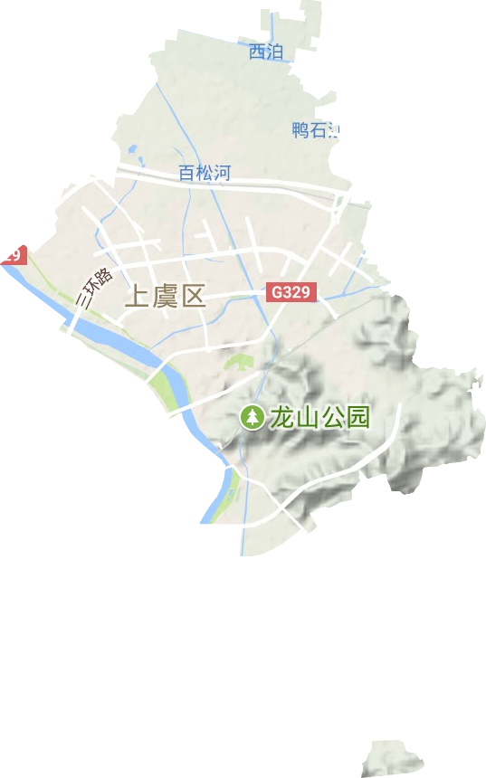 百官街道地形图