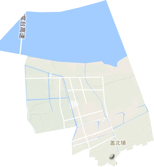 盖北镇地形图