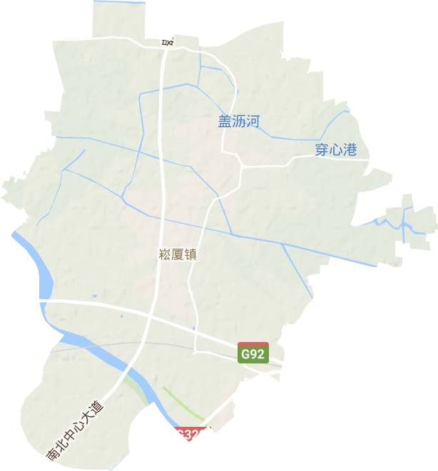 崧厦镇地形图
