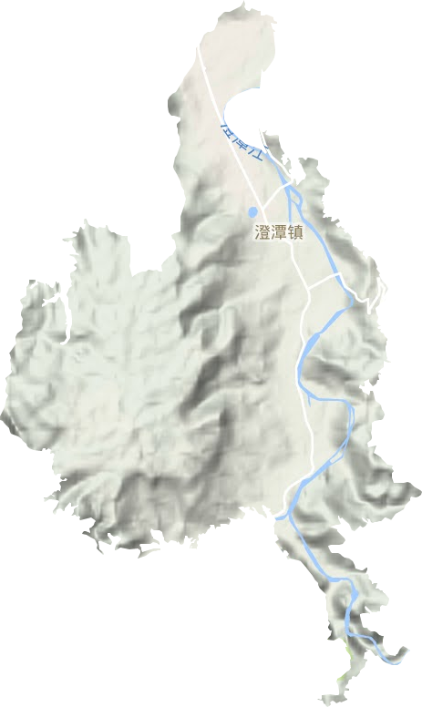 澄潭镇地形图