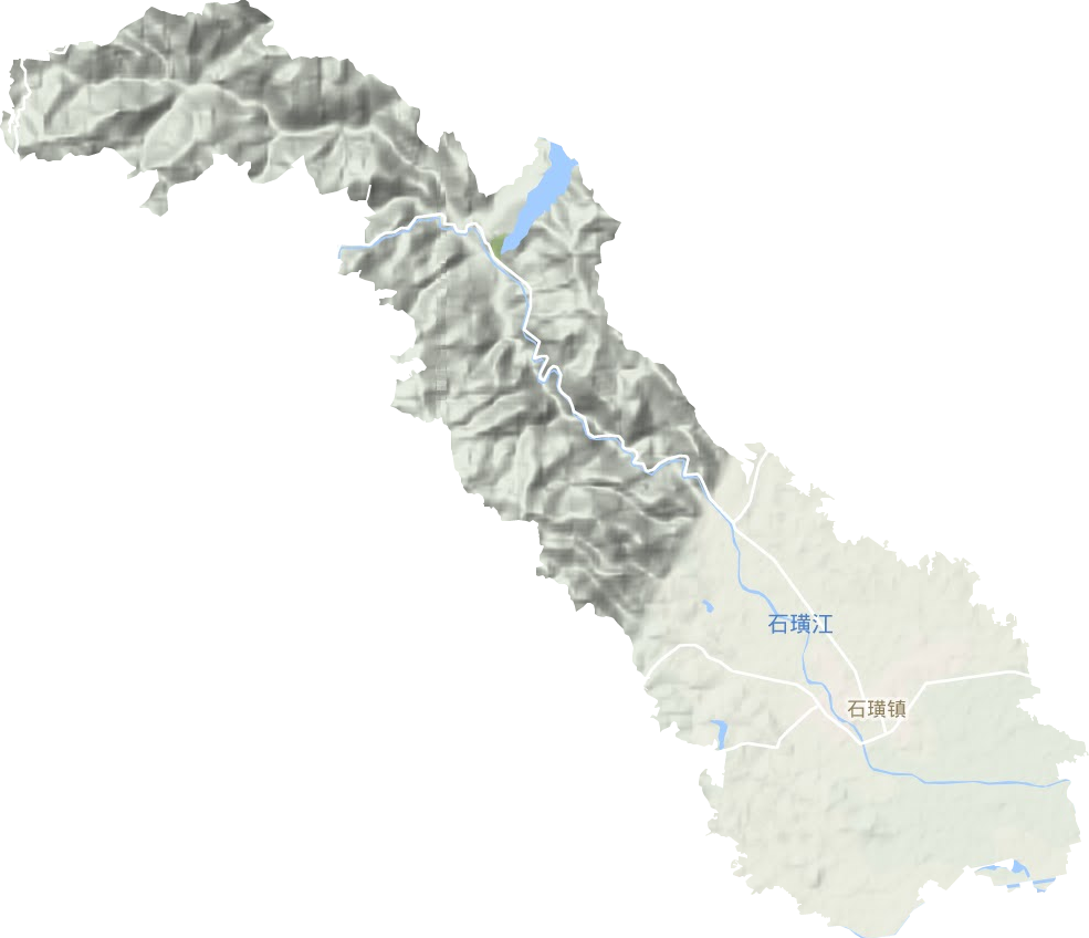 石璜镇地形图