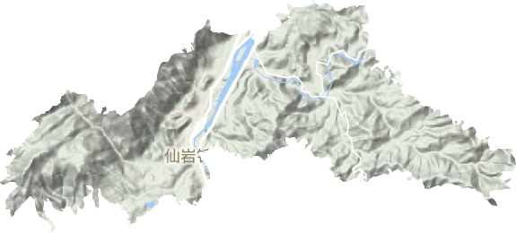 仙岩镇地形图