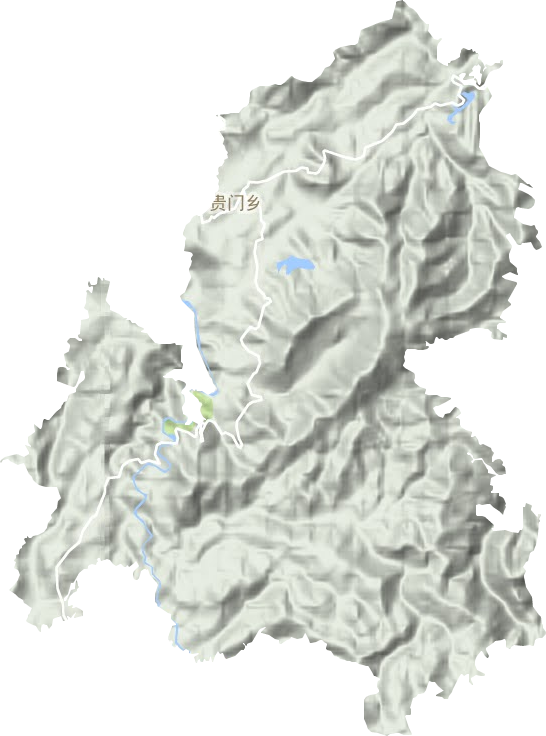 贵门乡地形图