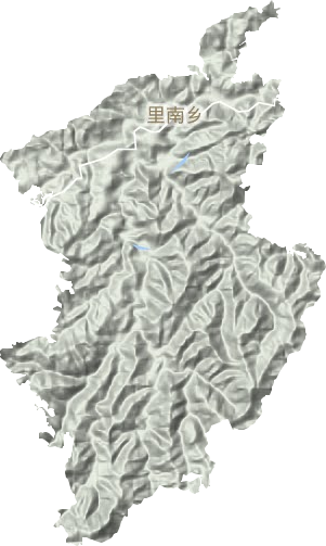 里南乡地形图