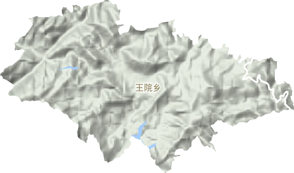 王院乡地形图