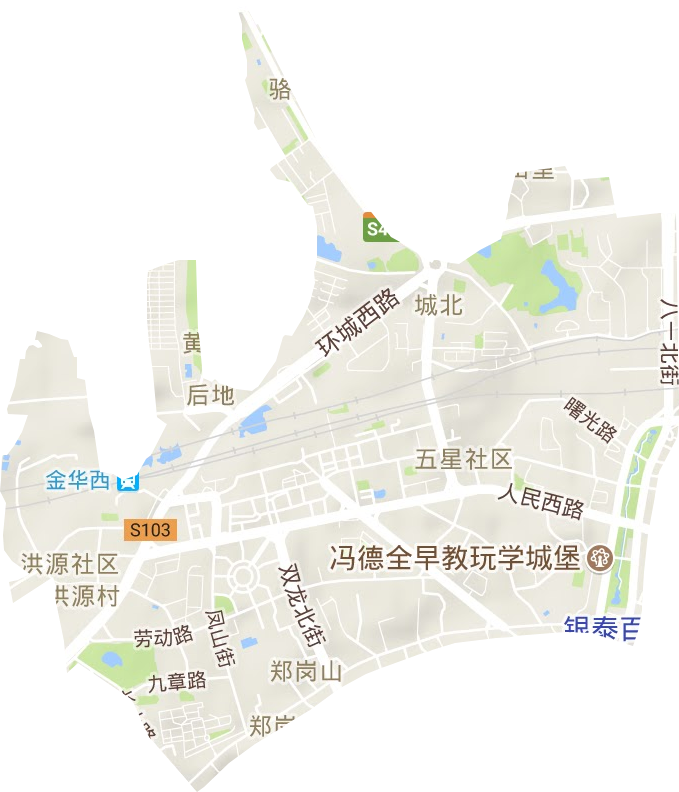 城北街道地形图