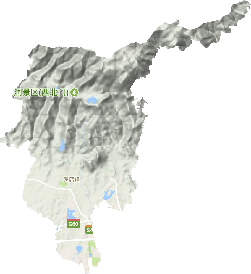 罗店镇地形图