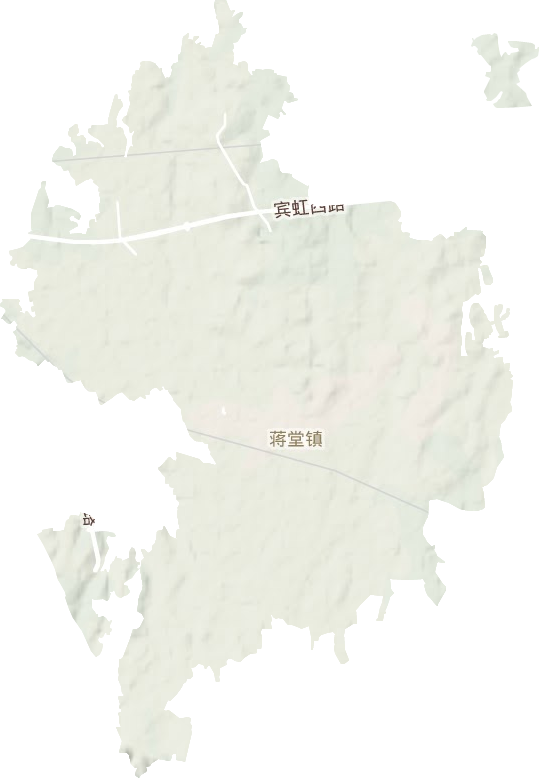 蒋堂镇地形图