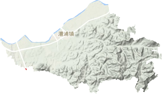 澧浦镇地形图