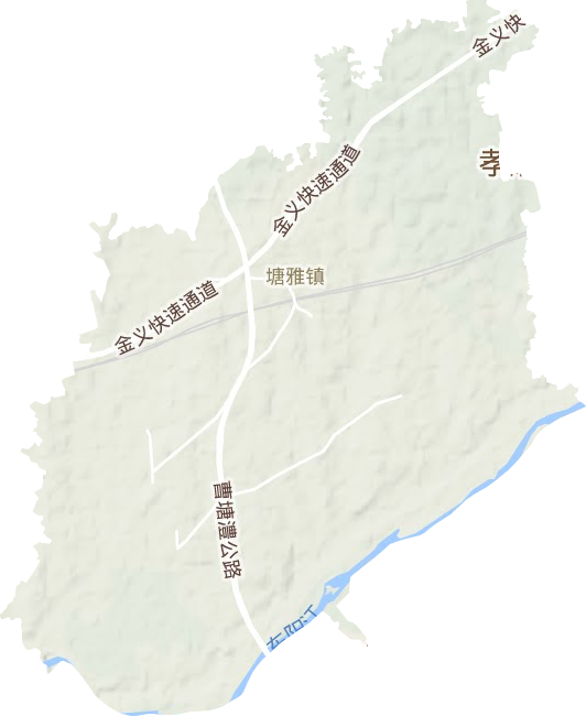 塘雅镇地形图