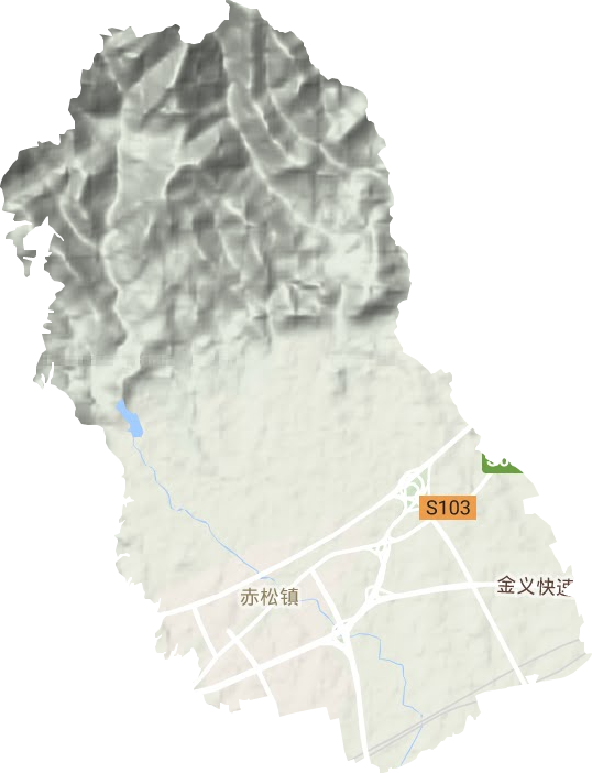 赤松镇地形图