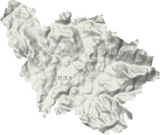 坦洪乡地形图