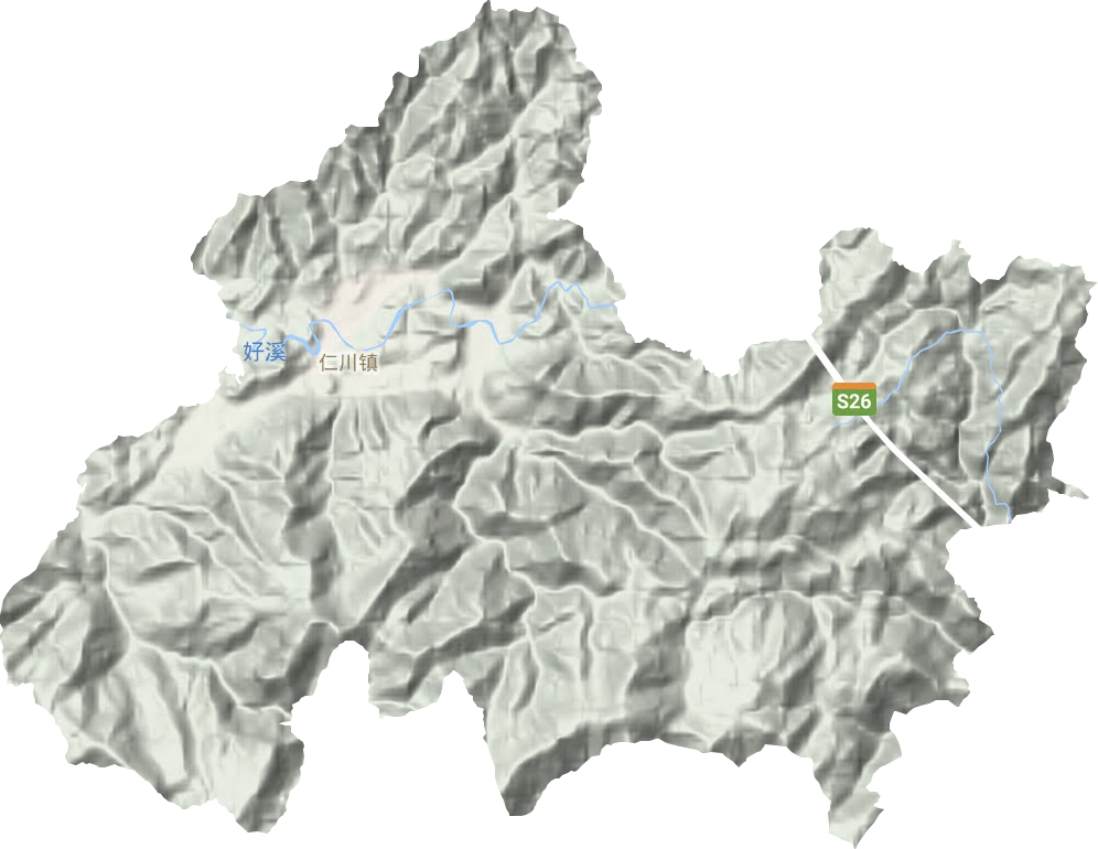 仁川镇地形图