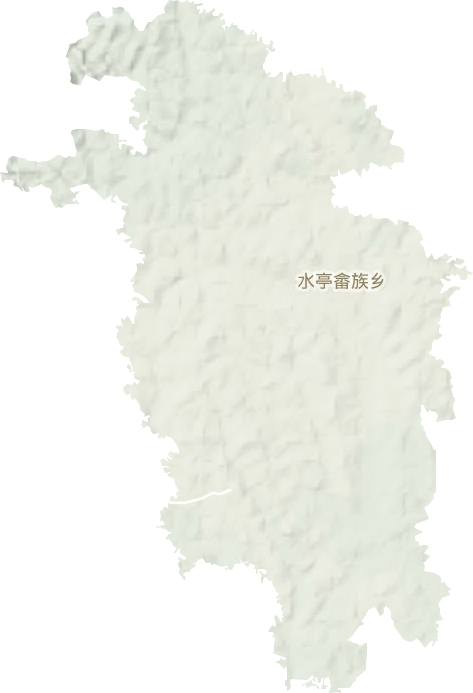 水亭畲族乡地形图