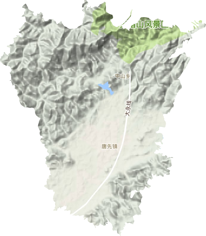 唐先镇地形图