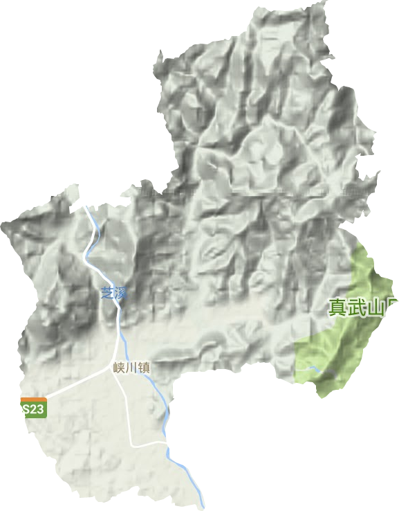 峡川镇地形图