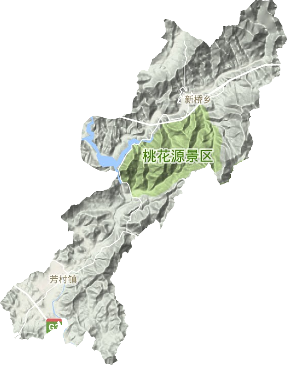 芳村镇地形图