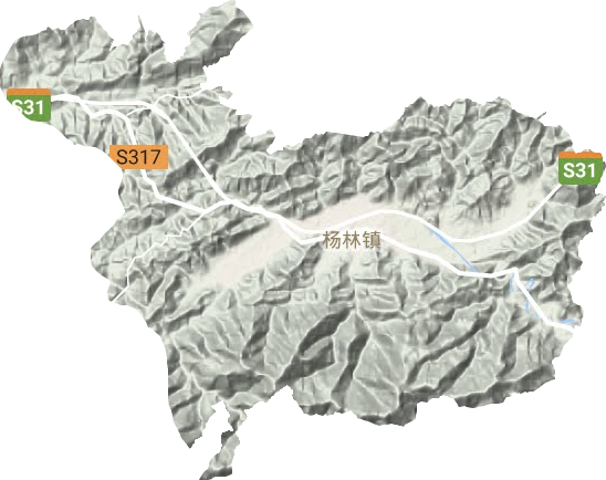杨林镇地形图