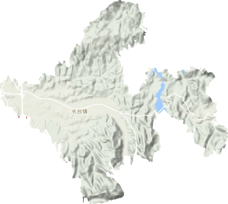 长台镇地形图