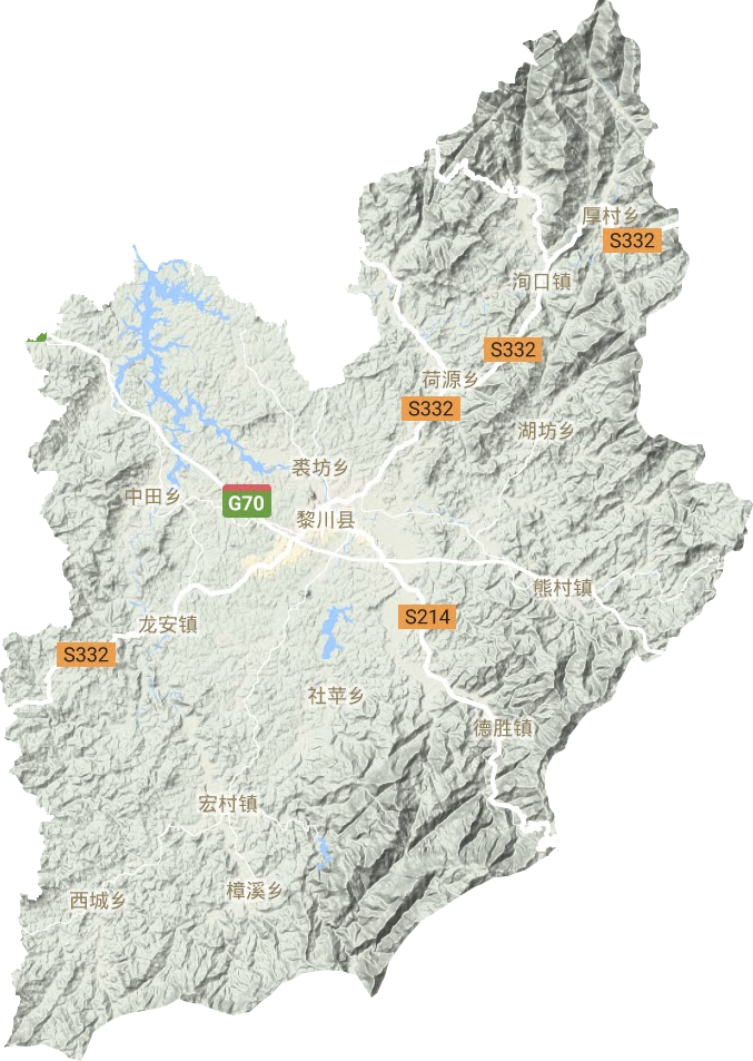 黎川县地形图