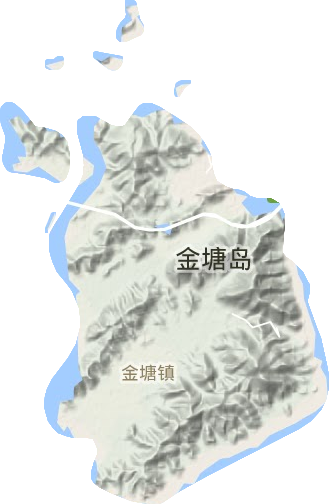 金塘镇地形图