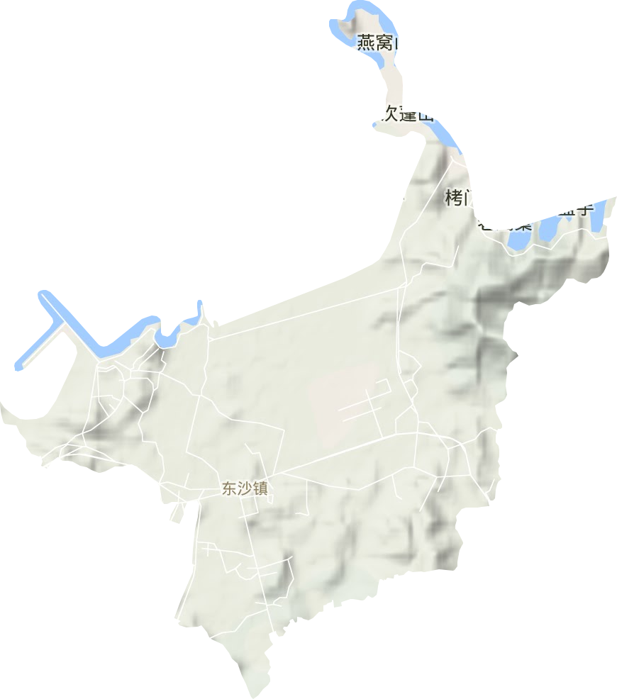 东沙镇地形图