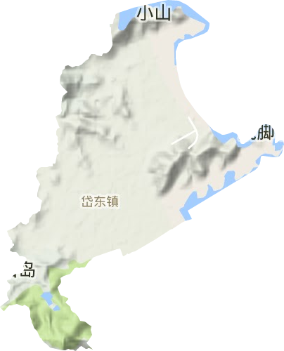 岱东镇地形图