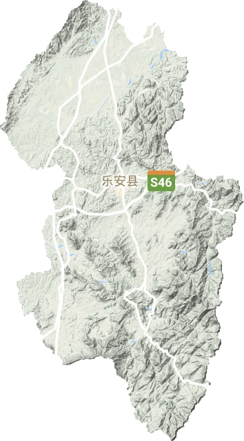 乐安县地形图