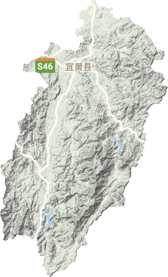 宜黄县地形图
