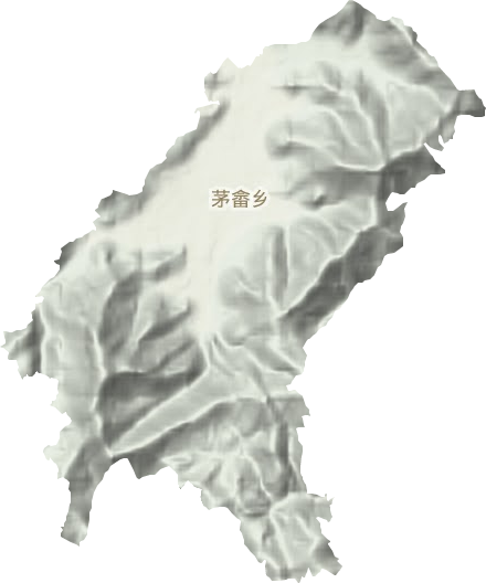 茅畲乡地形图
