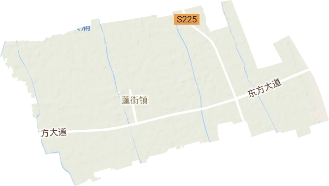 蓬街镇地形图