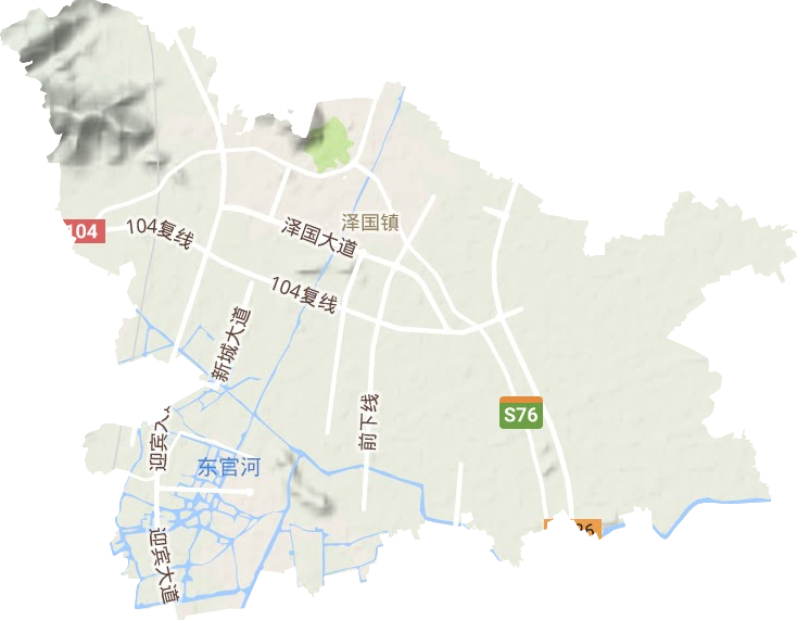 泽国镇地形图