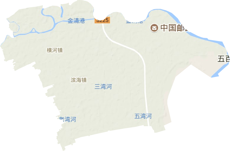 滨海镇地形图