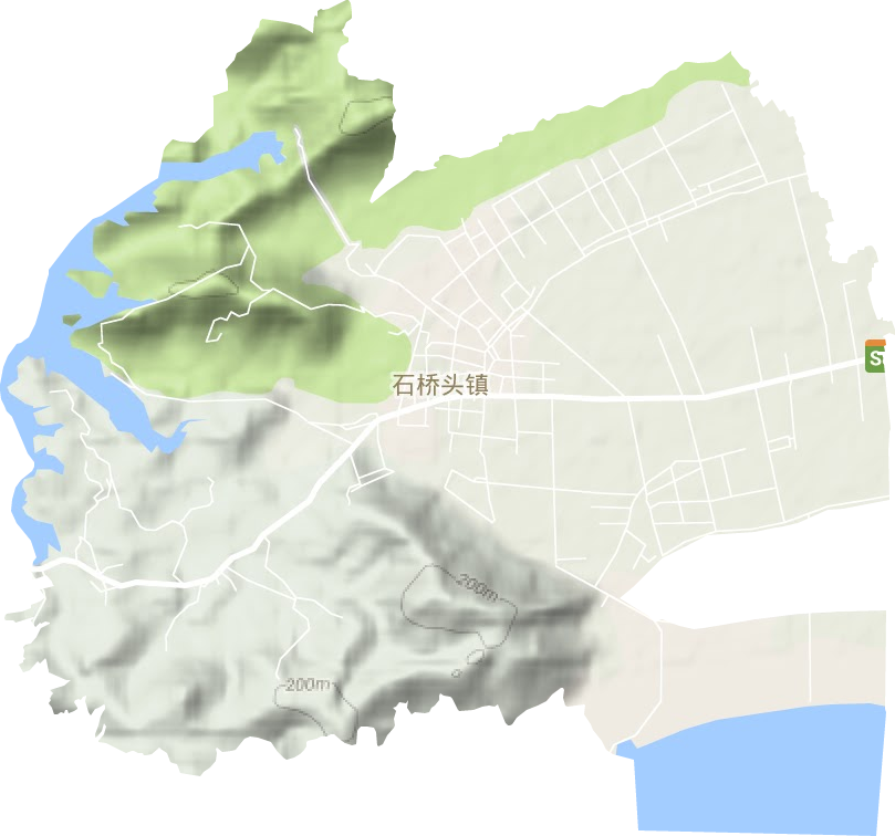石桥头镇地形图
