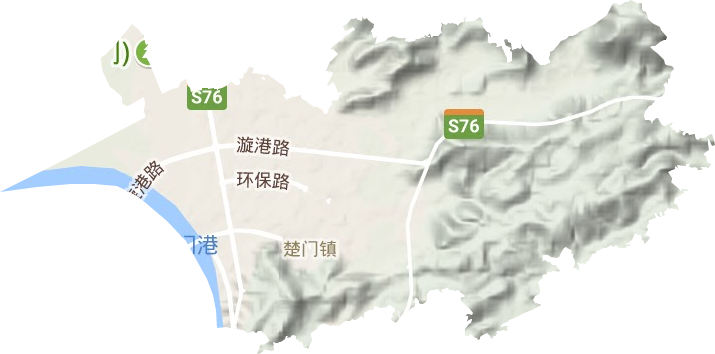 楚门镇地形图