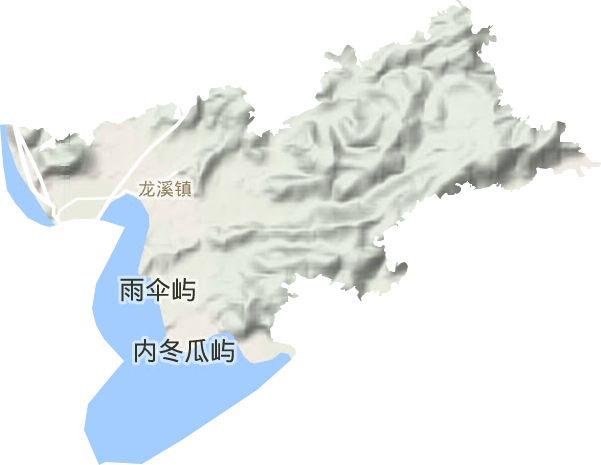 龙溪乡地形图
