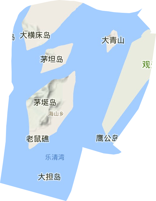 海山乡地形图
