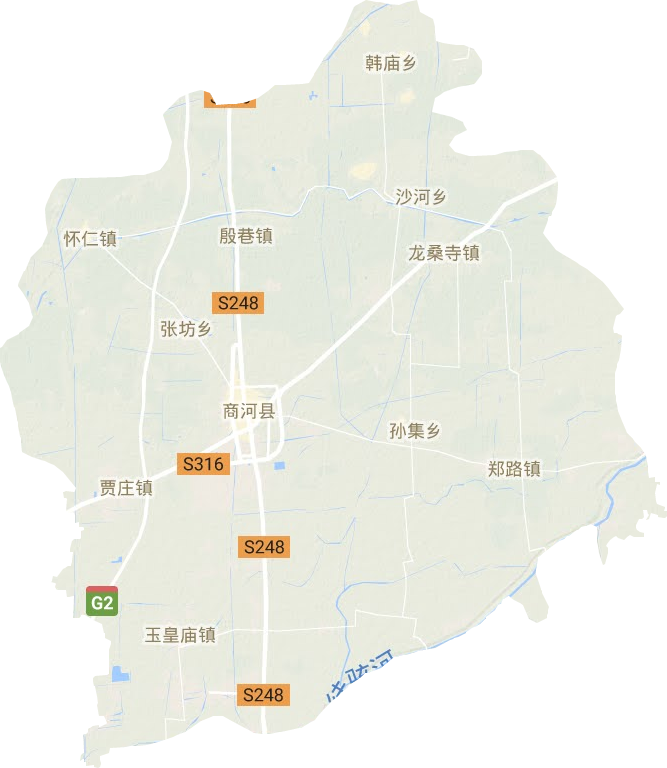 商河县地形图