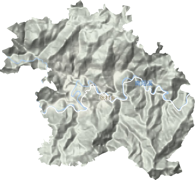 张村乡地形图