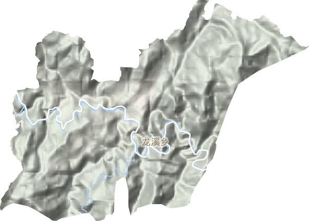龙溪乡地形图