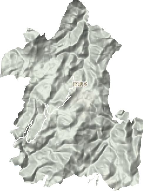 官塘乡地形图