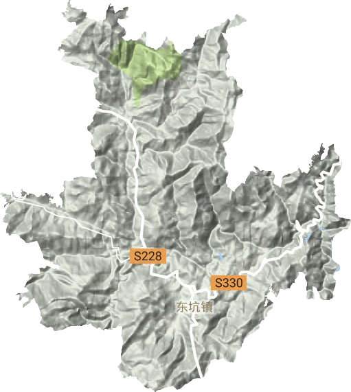 东坑镇地形图