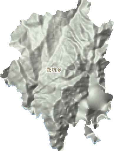 郑坑乡地形图