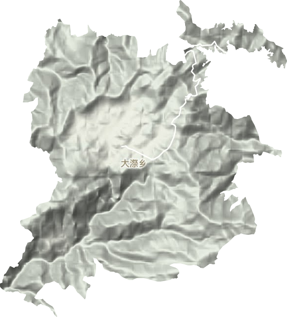 大漈乡地形图