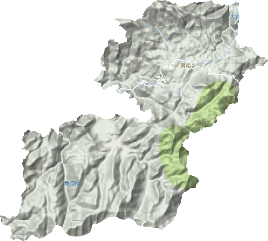 景南乡地形图