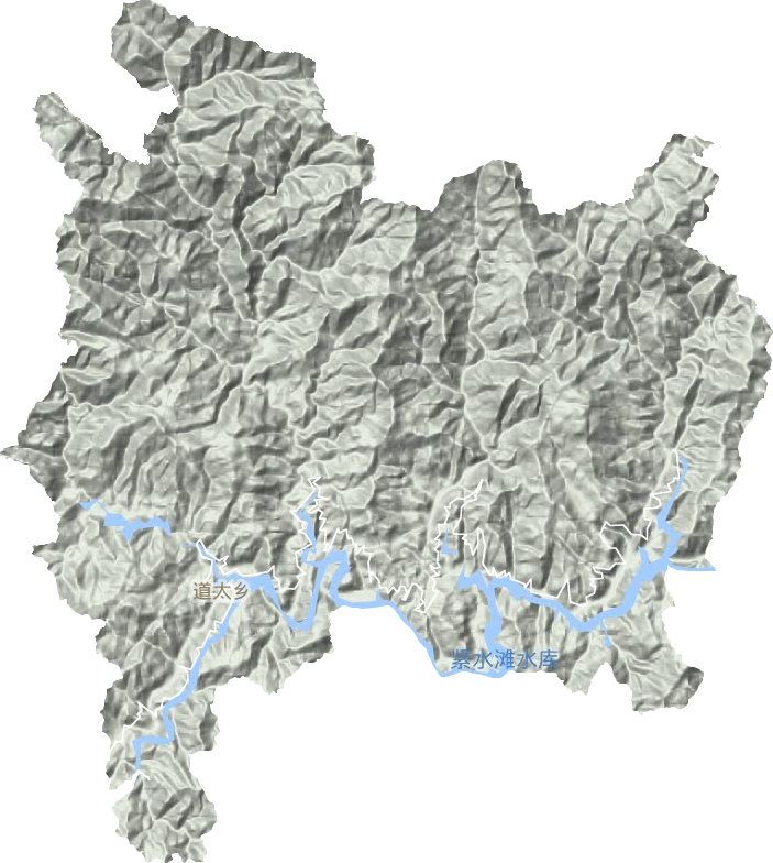 道太乡地形图