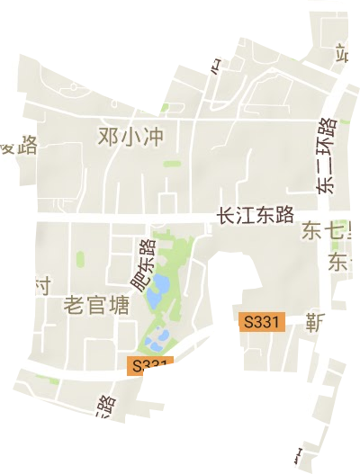 铜陵路街道地形图
