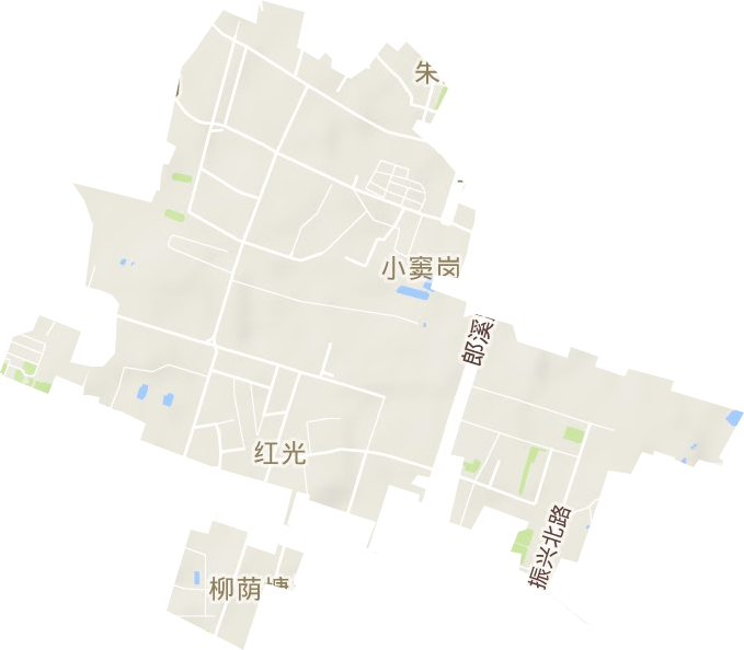 红光街道地形图