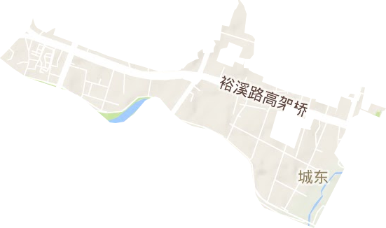 城东街道地形图
